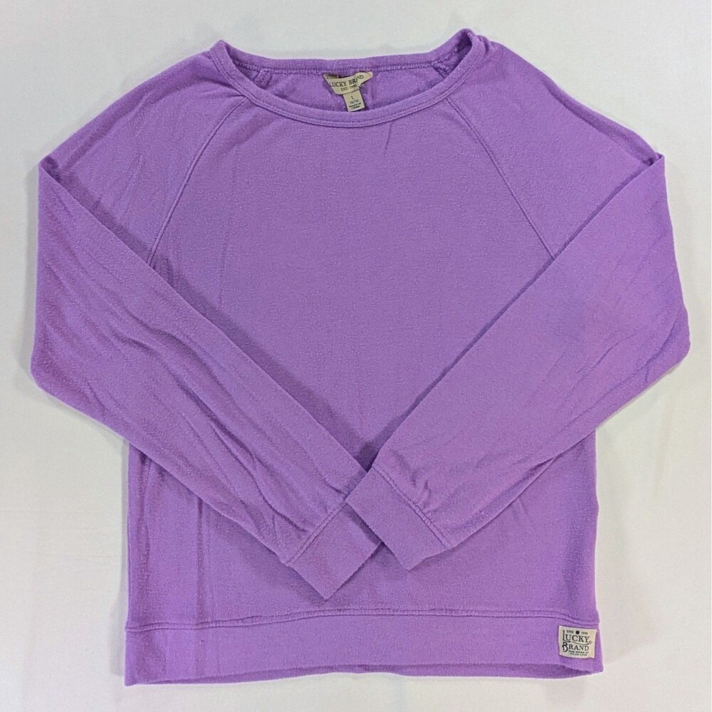 The Lucky Brand Women’s Purple Long Sleeve Pullover Size Large Athleisure